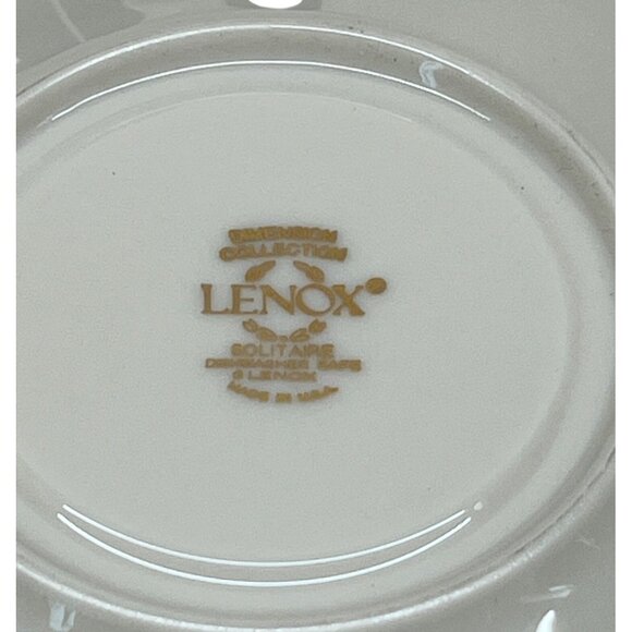 4 Lenox China Dimension Collection Solitaire Platinum Cup and Saucer Sets - Picture 7 of 9